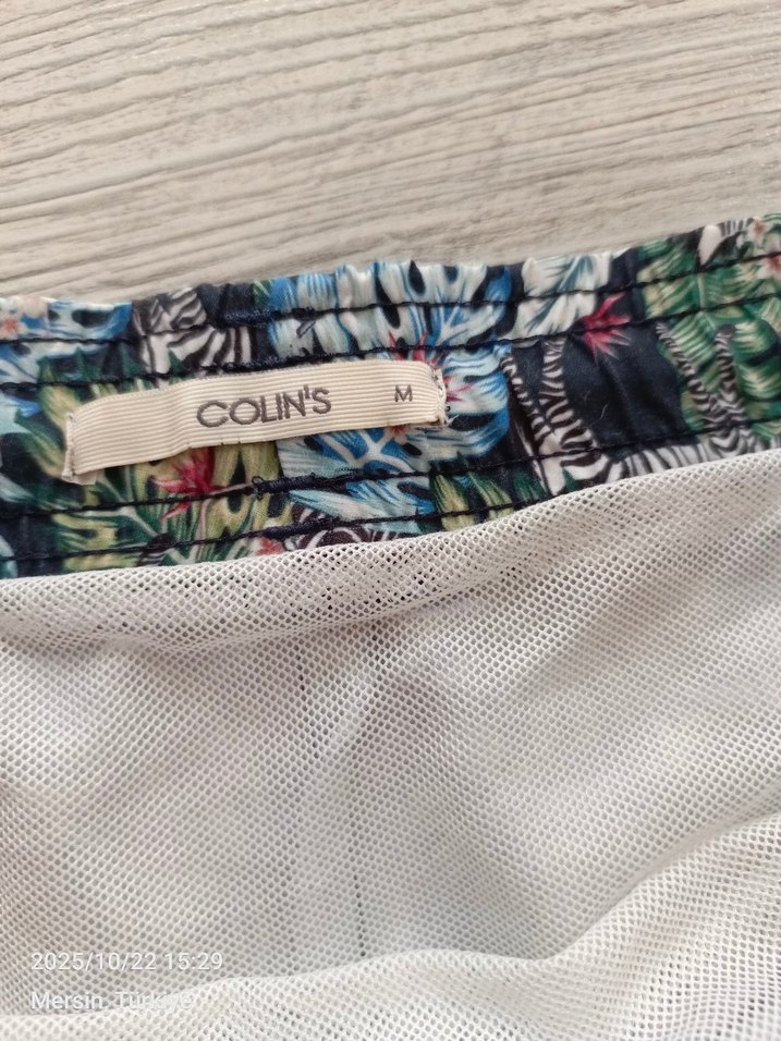 Erkek Çok Renkli Pileli Mini Şort - Görsel 4