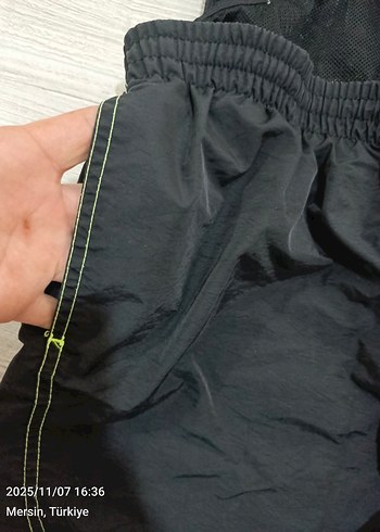 Siyah Erkek Spor Şort Elastik Bel - Görsel 5