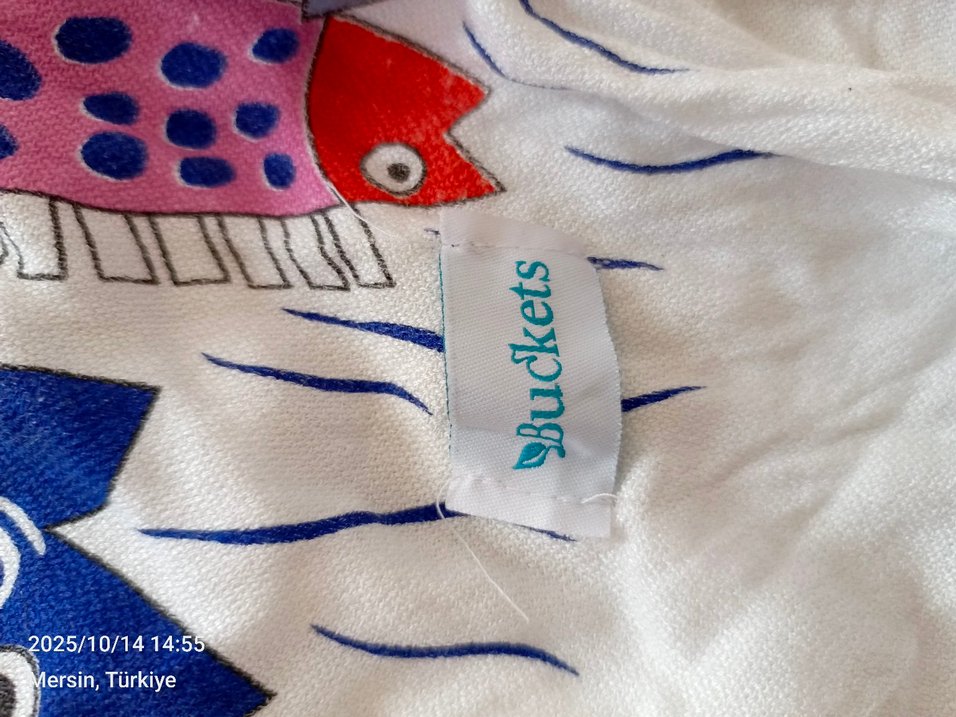 Renkli Balık Desenli Kısa Pareo - Görsel 3