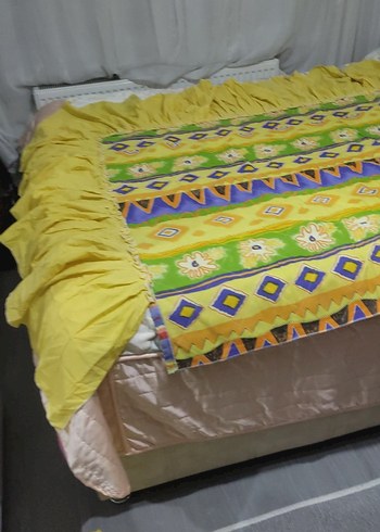 Çocuklar için renkli desenli tekstil battaniye - Görsel 2