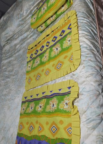 Çocuklar için renkli desenli tekstil battaniye - Görsel 5