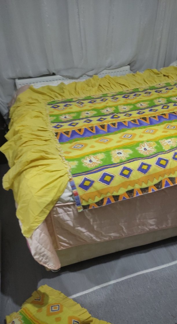 Çocuklar için renkli desenli tekstil battaniye - Görsel 2