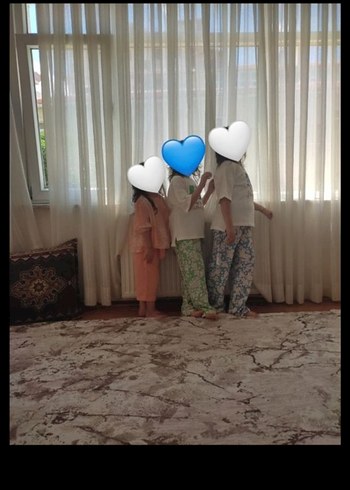 Bohem Gri Beyaz Düz Perde - Görsel 3