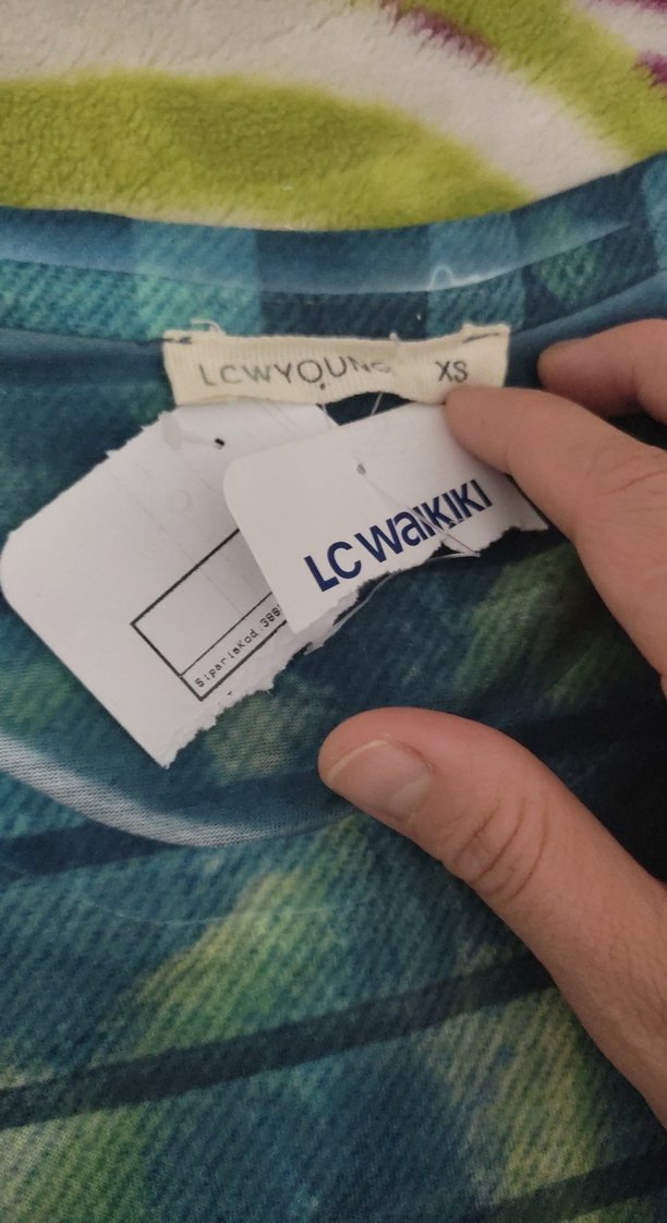 Baskılı Mavi Erkek Tişört - Görsel 3