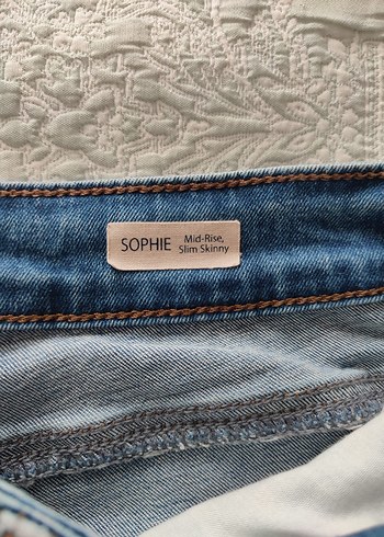 Kadın Mavi Slim Fit Kot Pantolon - Görsel 7