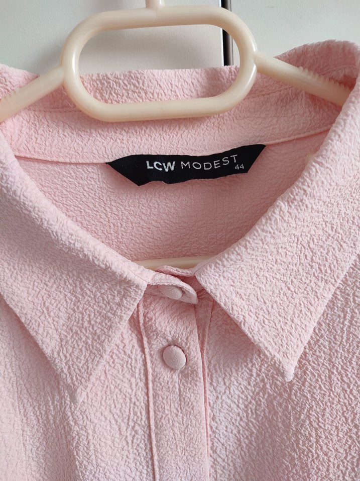 Pembe Uzun, Balon Kollu Gömlek - Görsel 4