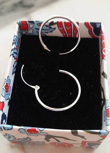 Gümüş Halka Küpe  - Görsel 6