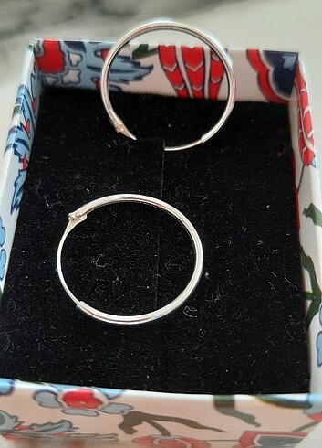 Gümüş Halka Küpe  - Görsel 7