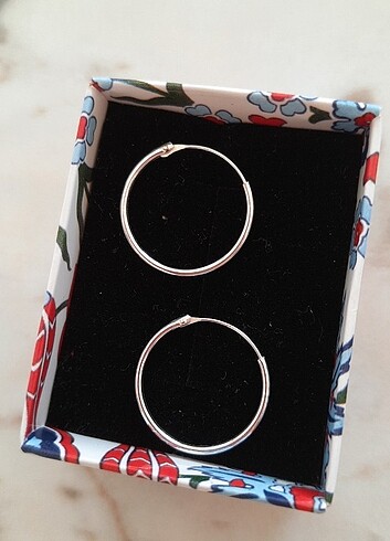 Gümüş Halka Küpe  - Görsel 9