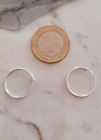 Gümüş Halka Küpe  - Görsel 10