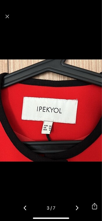38 Beden kırmızı Renk Nar çiçeği İpekyol asil ceket