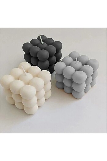 3lü Bubble mum