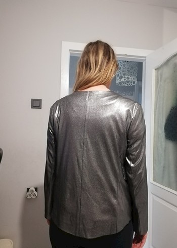 Gri Detaylı Kadın Ceket - Görsel 3