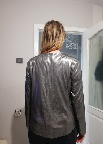 Gri Detaylı Kadın Ceket - Görsel 4