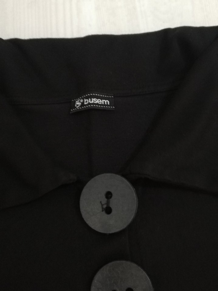 Düğmeli Siyah  Bolero - Görsel 4