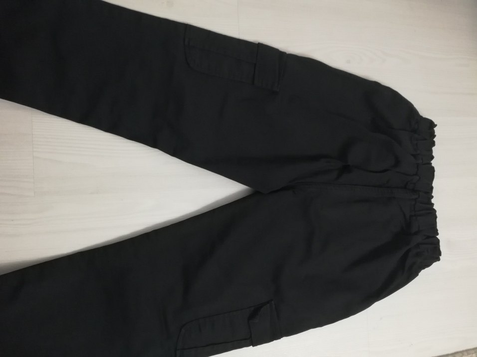 Siyah Kadın Midi Kumaş Pantolon - Görsel 3