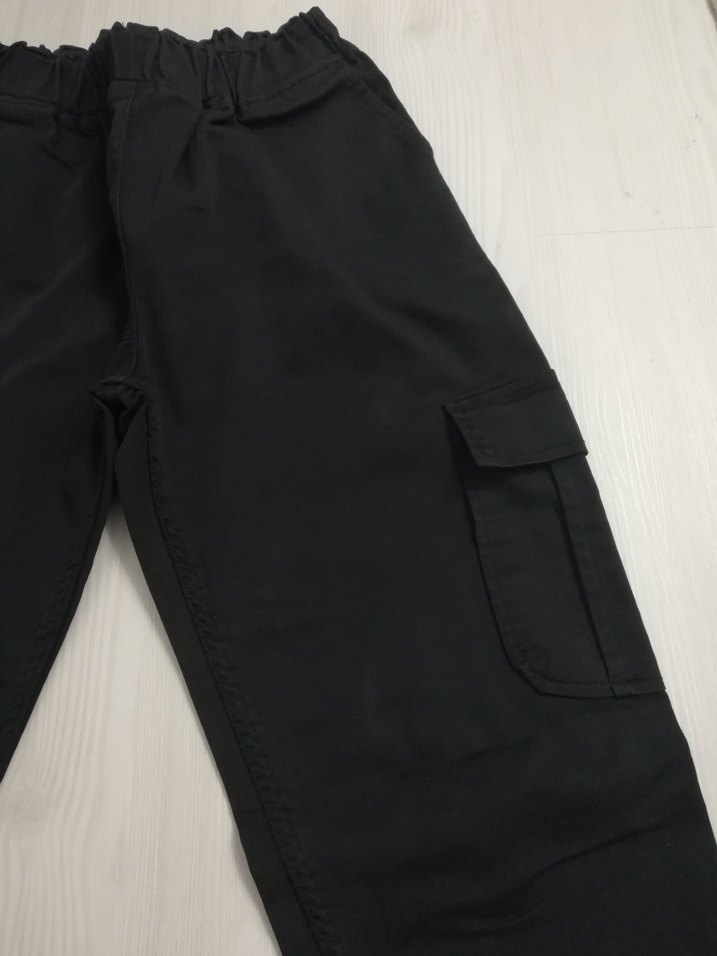 Siyah Kadın Midi Kumaş Pantolon - Görsel 2