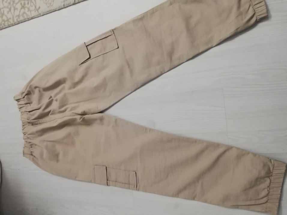Bej KadınKargo Pantolon - Görsel 2