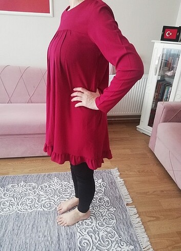 44 Beden bordo Renk Tunik