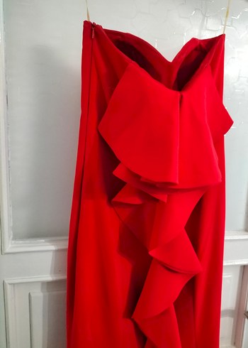 Straplez Uzun Abiye Elbise - Görsel 4