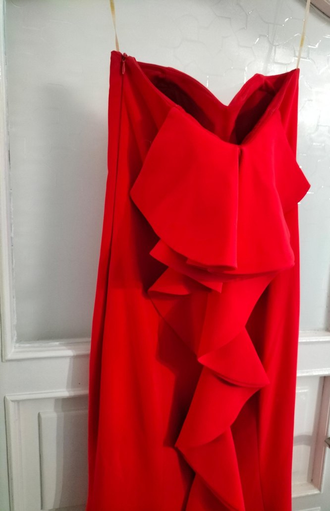 Straplez Uzun Abiye Elbise - Görsel 4