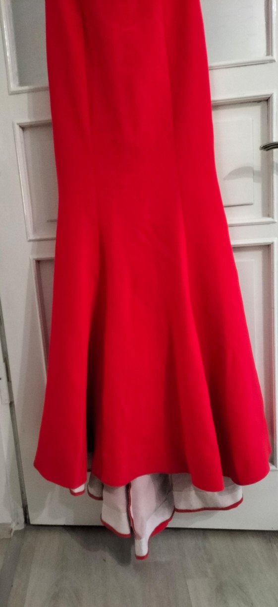 Straplez Uzun Abiye Elbise - Görsel 3