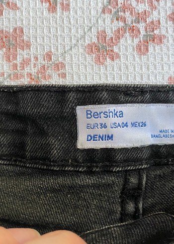 xs Beden Gri Mini Kot Şort