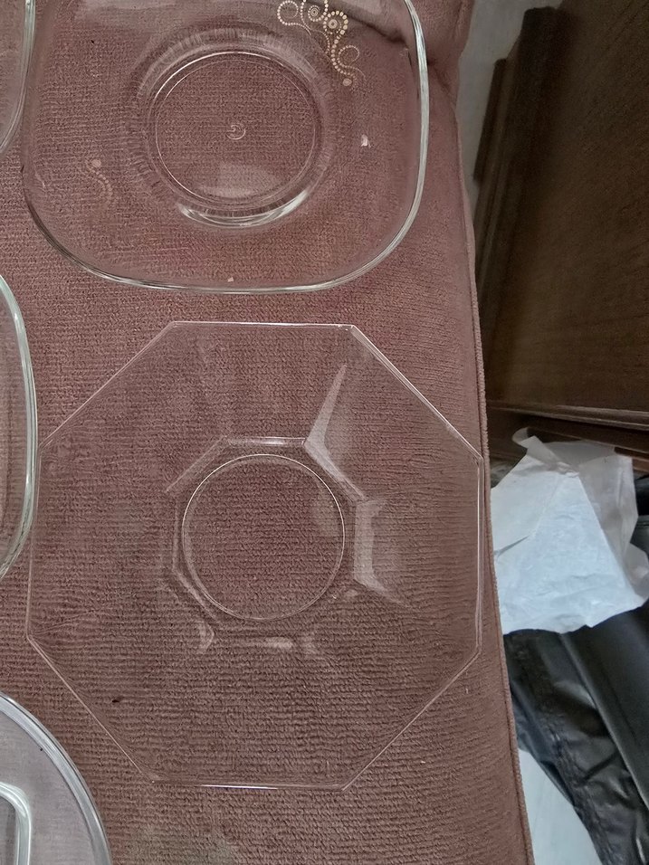 Bej Desensiz Cam çay Tabak 8 adet - Görsel 4