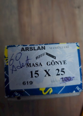 arslan mamülleri. L masan gönye L. 60 adet. 15×25 demir - Görsel 6