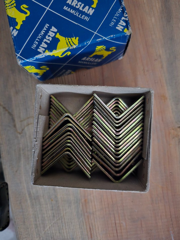 arslan mamülleri. L masan gönye L. 60 adet. 15×25 demir - Görsel 4