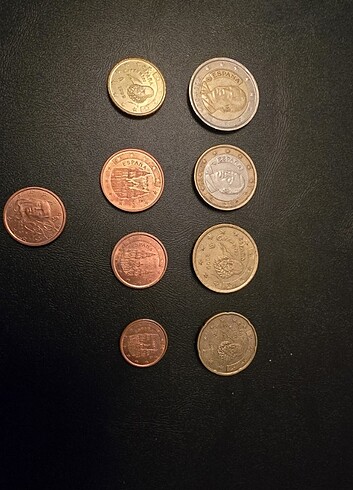 İspanya euro maden para seti