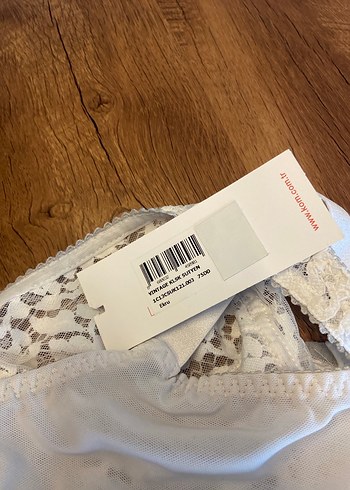 Beyaz Vintage Dantel Sütyen ve Külot Takımı - Görsel 5