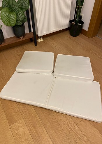 Beyaz Düz Minder Seti - Görsel 3