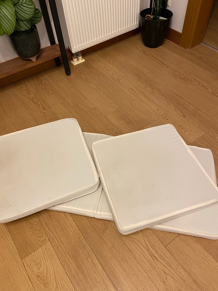 Beyaz Düz Minder Seti - Görsel 2