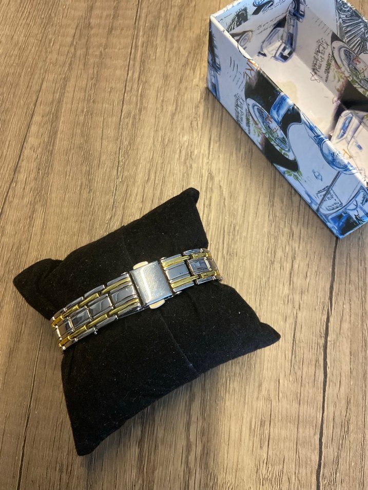 Kadın Parlak Sarı Vintage Bilek Saati - Görsel 3