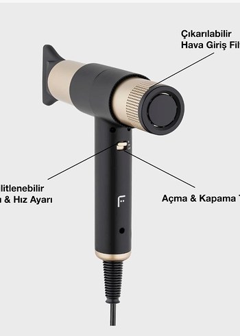 Fakir Airwav Altın Saç Şekillendirici Seti - Görsel 3