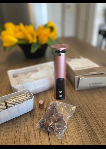 Pembe Elektrikli Manikür Seti - Görsel 2