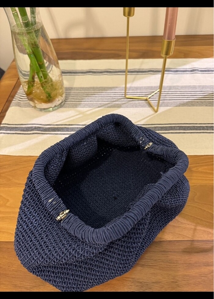 Lacivert burslu çanta - Görsel 4