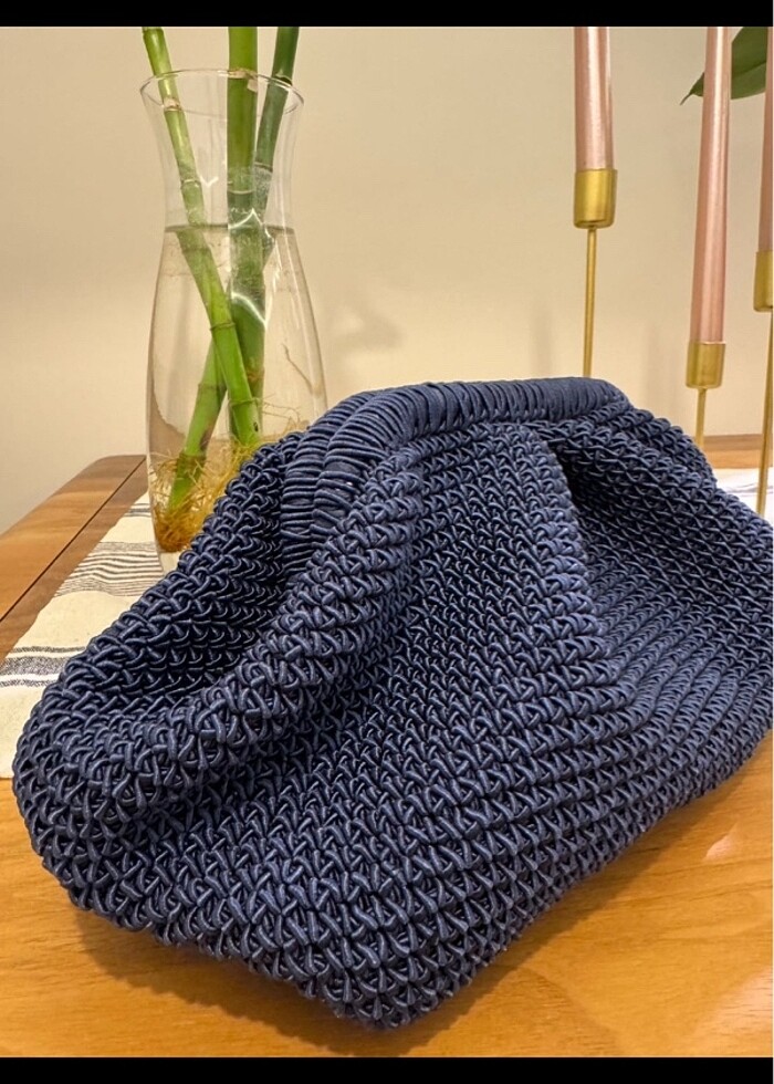 Lacivert burslu çanta - Görsel 3