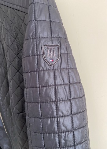 Kadın Siyah Deri Biker Mont - Görsel 3