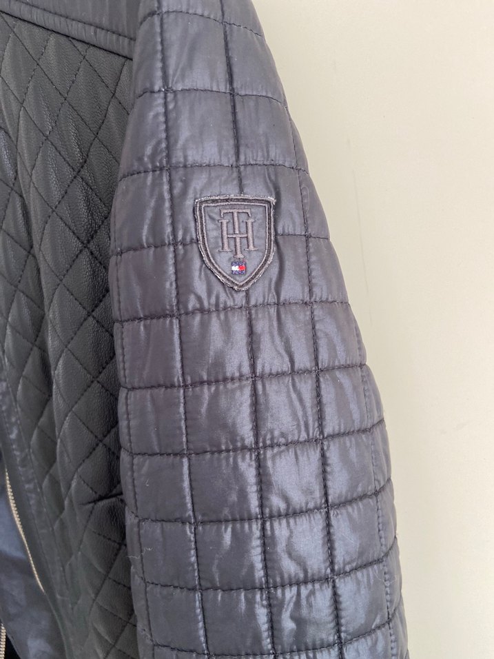 Kadın Siyah Deri Biker Mont - Görsel 3