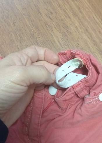 Kız Çocuk Düğmeli Pembe Rahat Şort - Görsel 5