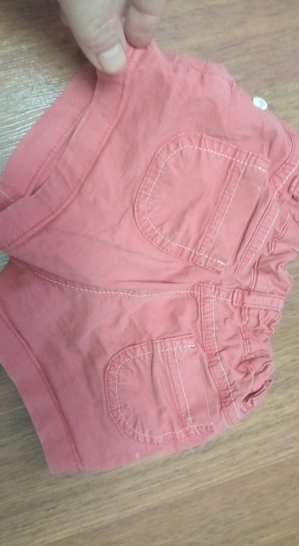 Kız Çocuk Düğmeli Pembe Rahat Şort - Görsel 4