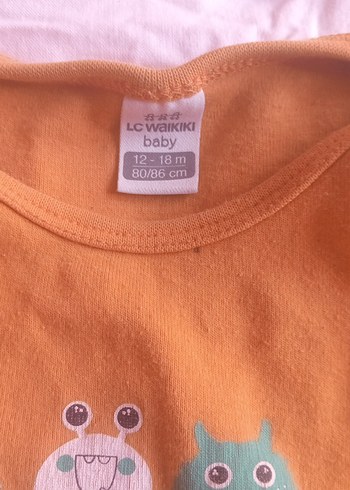 Uzun Kollu turuncui Bebek Body - Görsel 2