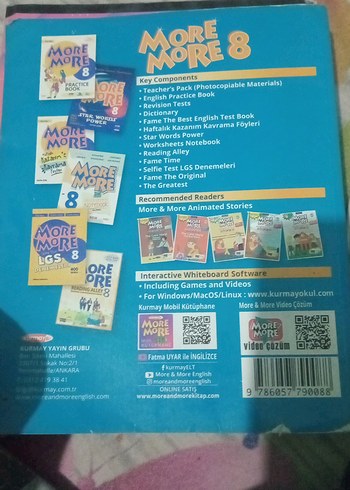 More More 8 İngilizce Test Kitabı - Fatma Uyar - Görsel 2