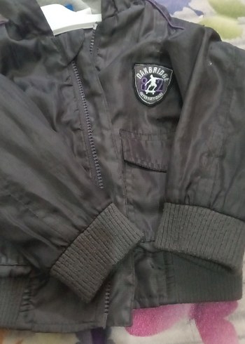 Mor Fermuarlı Erkek Çocuk Ceket - Görsel 8