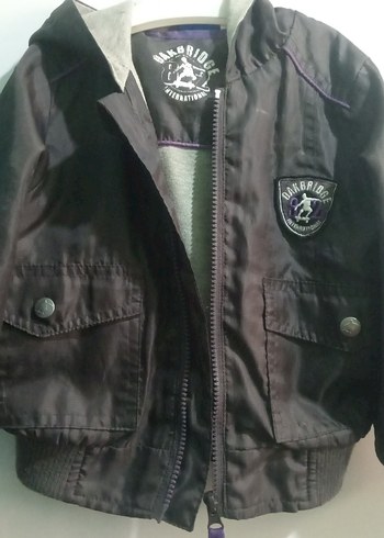 Mor Fermuarlı Erkek Çocuk Ceket - Görsel 2