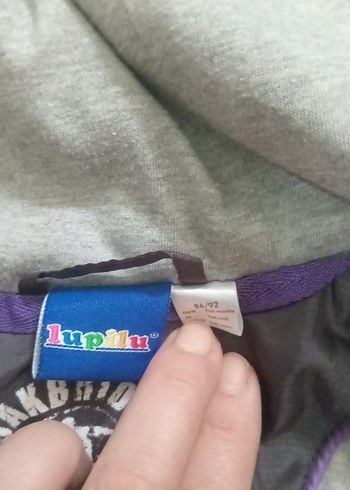 Mor Fermuarlı Erkek Çocuk Ceket - Görsel 9