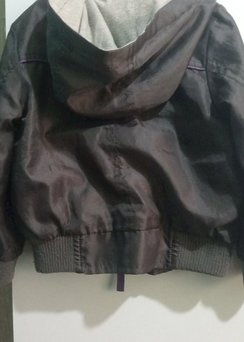 Mor Fermuarlı Erkek Çocuk Ceket - Görsel 4