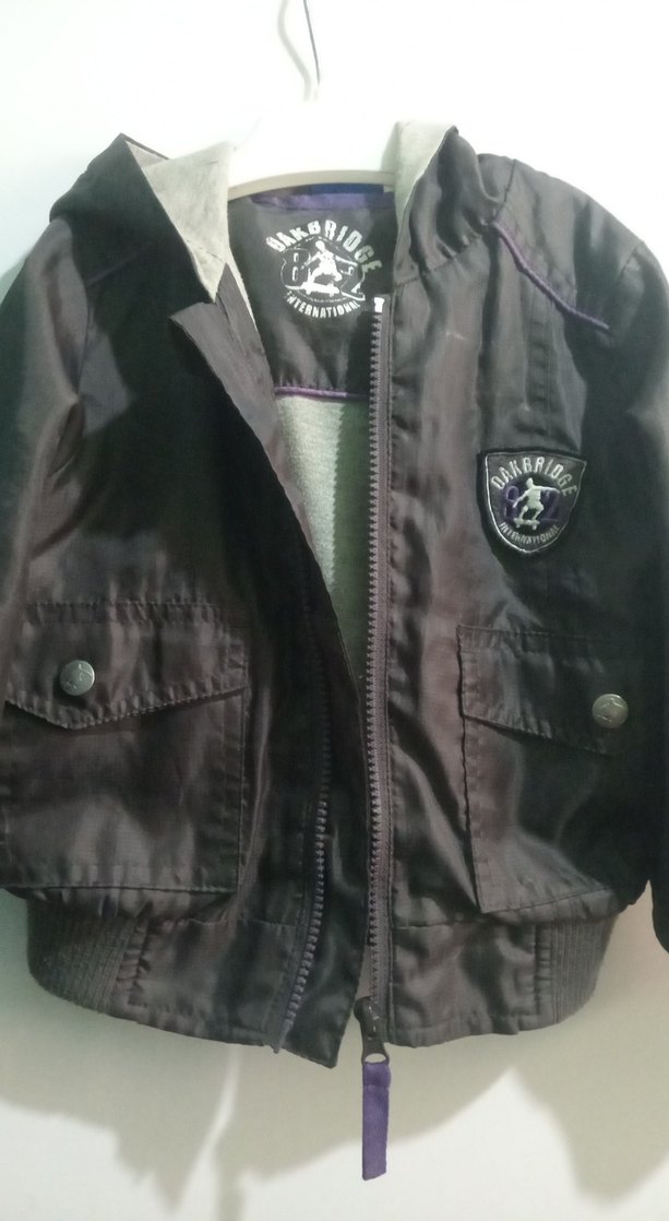 Mor Fermuarlı Erkek Çocuk Ceket - Görsel 2